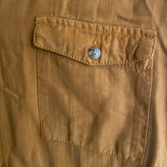 Anthropologie Pilcro Chambray Tunic Dress - Size Small Color Bronze - Picture 8 of 9